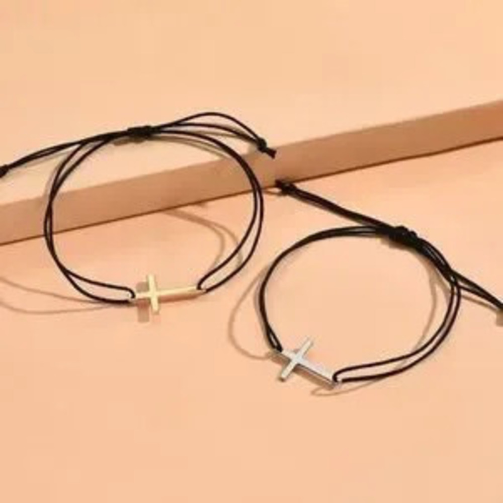 Couple Cross Bracelet string Rope for couples - Picture 5 of 5
